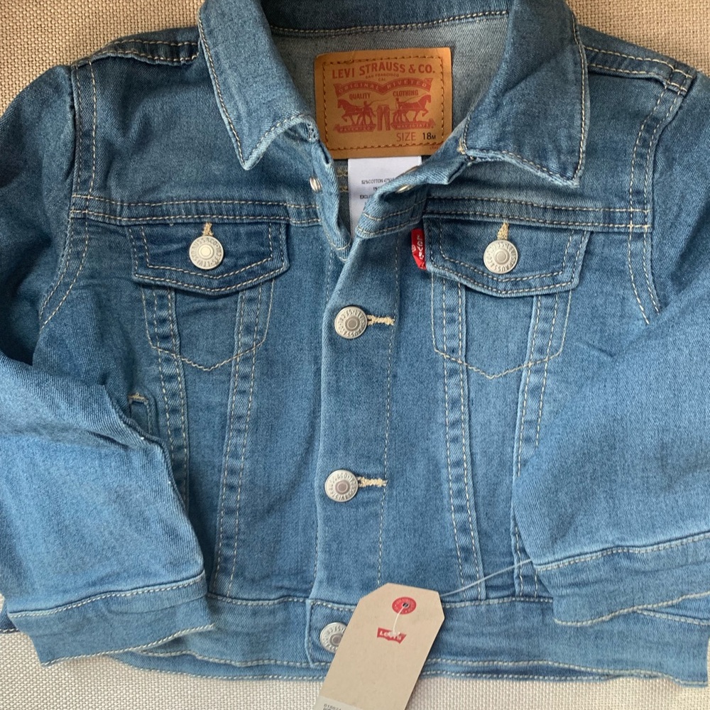 Levi’s Baby Denim Trucker Jacket NWOT - Picture 5 of 7